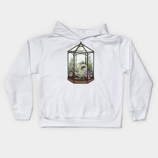 Cat Skull Terrarium Kids Hoodie